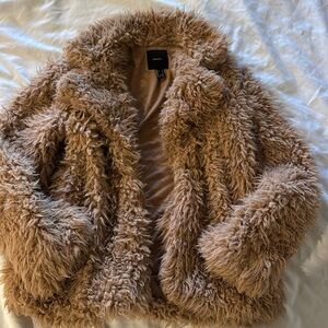 Forever 21 furry jacket S